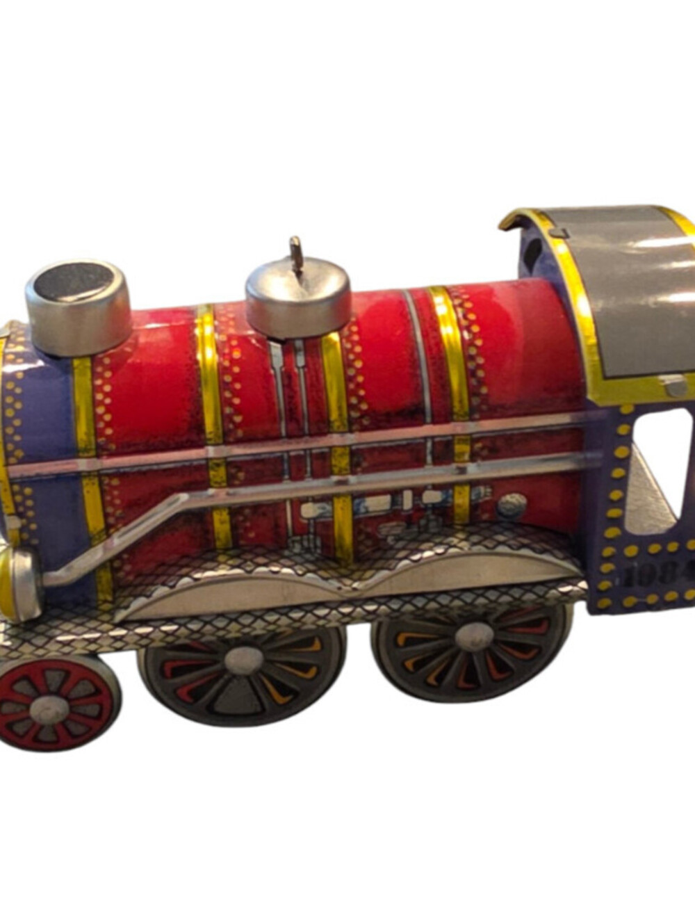 Vintage 1984 Hallmark Tin Locomotive Christmas Ornament Train